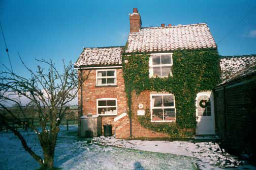 Orchard Cottage after the snow