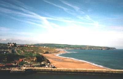The beach at Whitby